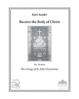 Receive the Body of Christ SATB choral sheet music cover